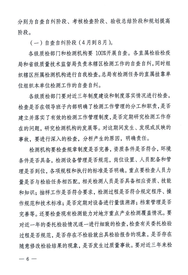關(guān)于印發(fā)《關(guān)于在全國(guó)質(zhì)檢系統(tǒng)開展檢測(cè)工作整頓的活動(dòng)方案》的通知
